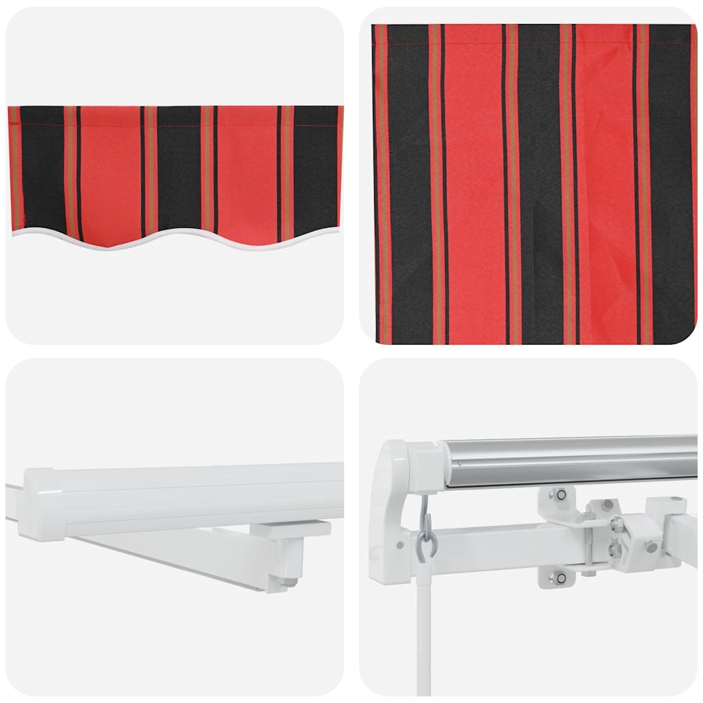 Retractable Awning Manual Orange and brown 450 x 300 cm