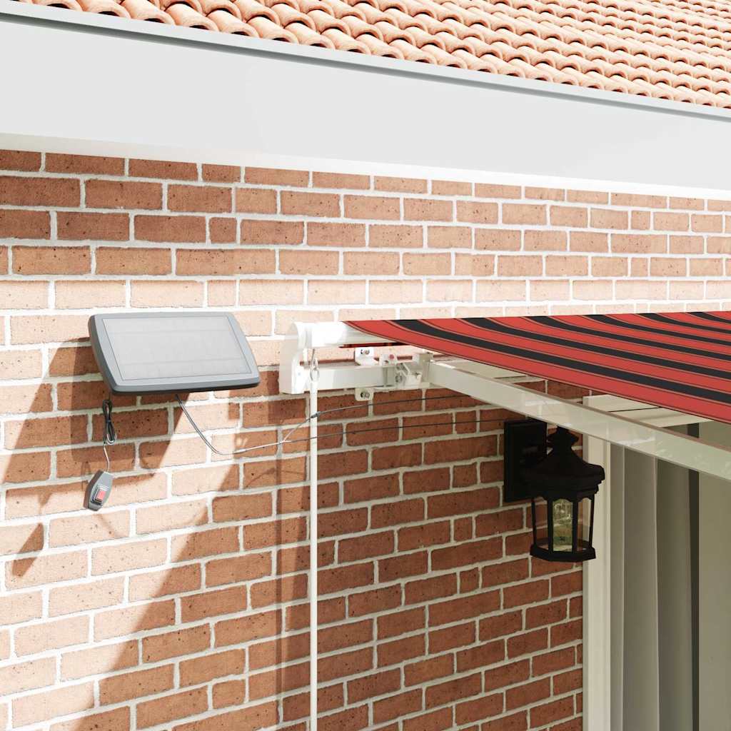 Retractable Awning Manual Orange and brown 450 x 300 cm