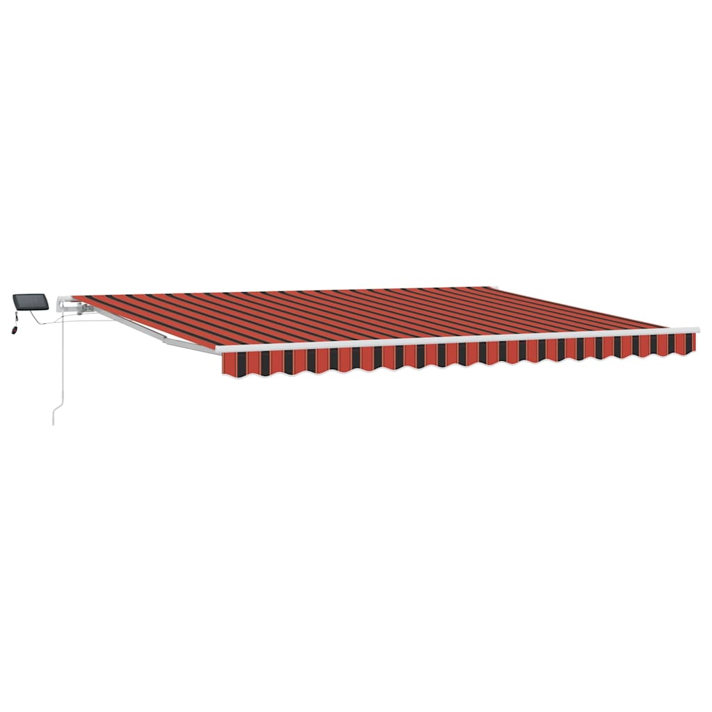 Retractable Awning Manual Orange and brown 450 x 300 cm