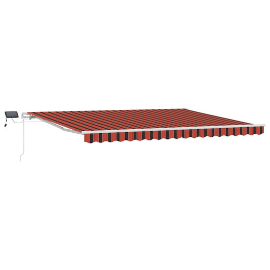 Retractable Awning Orange and brown 450 x 300 cm