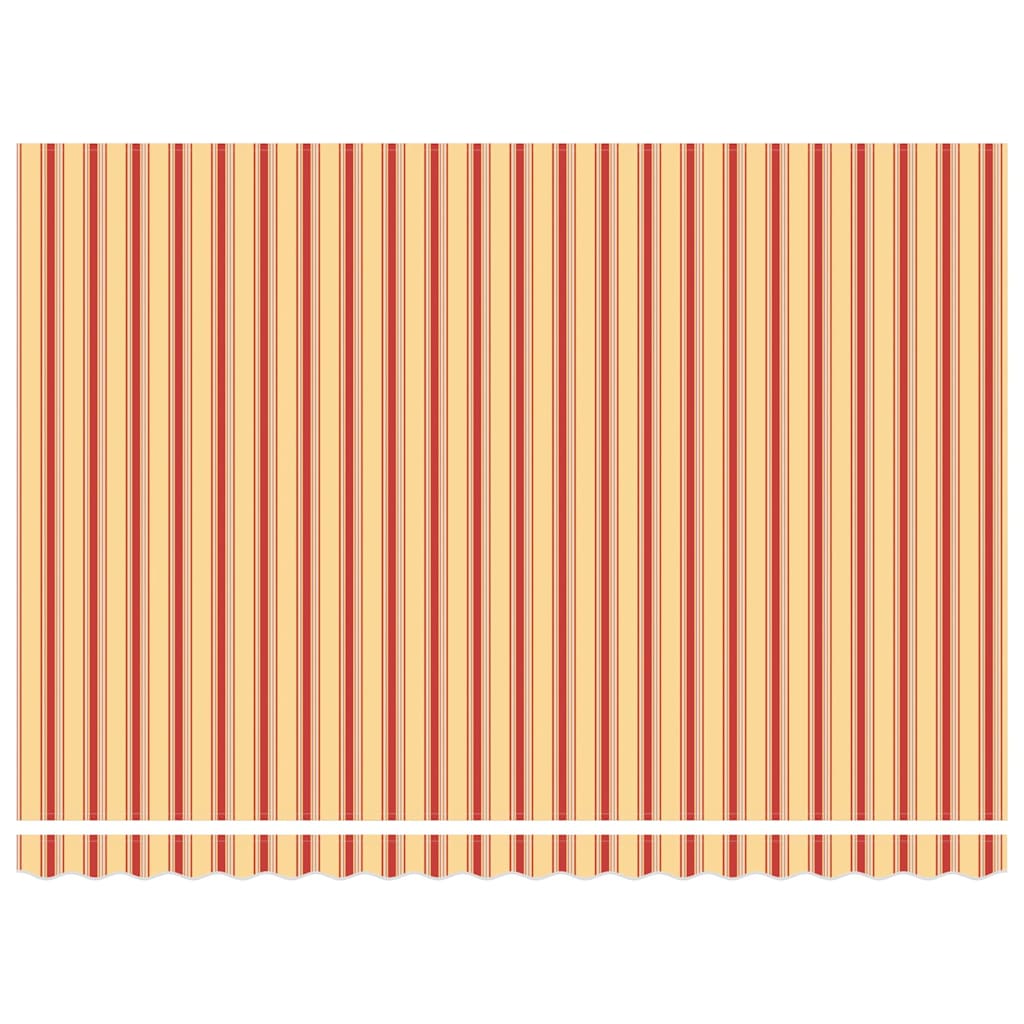 Retractable Awning with Yellow and orange 450 x 300 cm Fabric