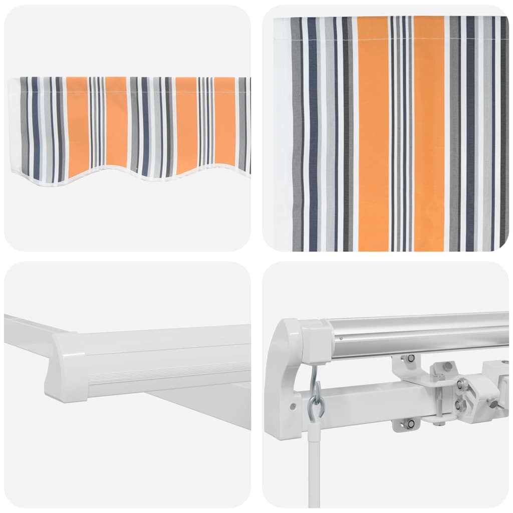 Retractable Awning Retractable Manual Multicolour 450 x 300 cm