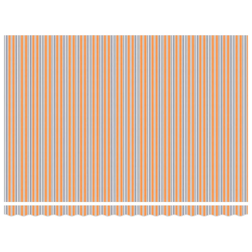 Retractable Awning Multicolour 450 x 300 cm Fabric and Steel