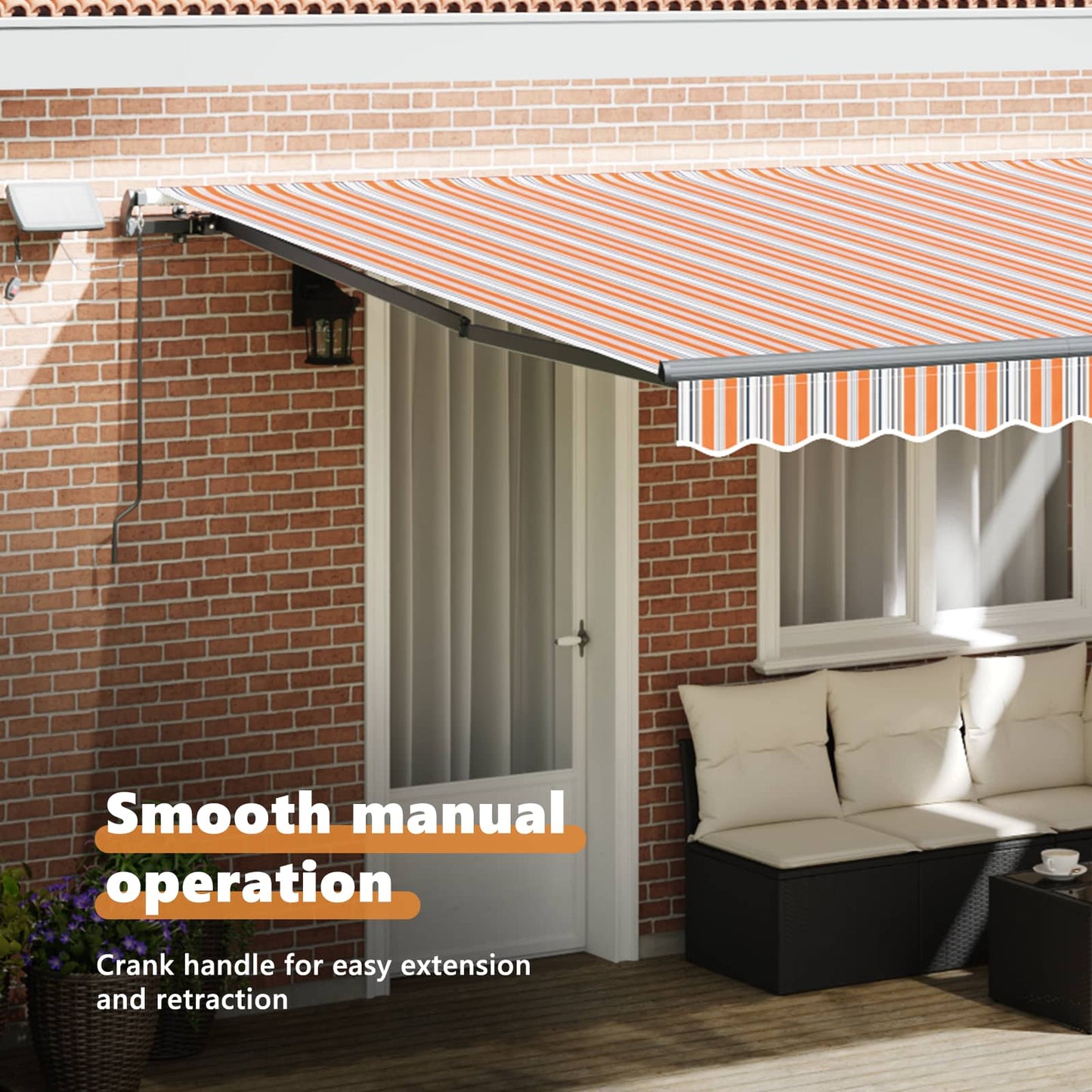 Retractable Awning Multicolour 450 x 300 cm