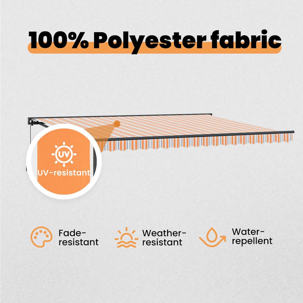 Awning Frame Blue and Orange 450 x 300 cm
