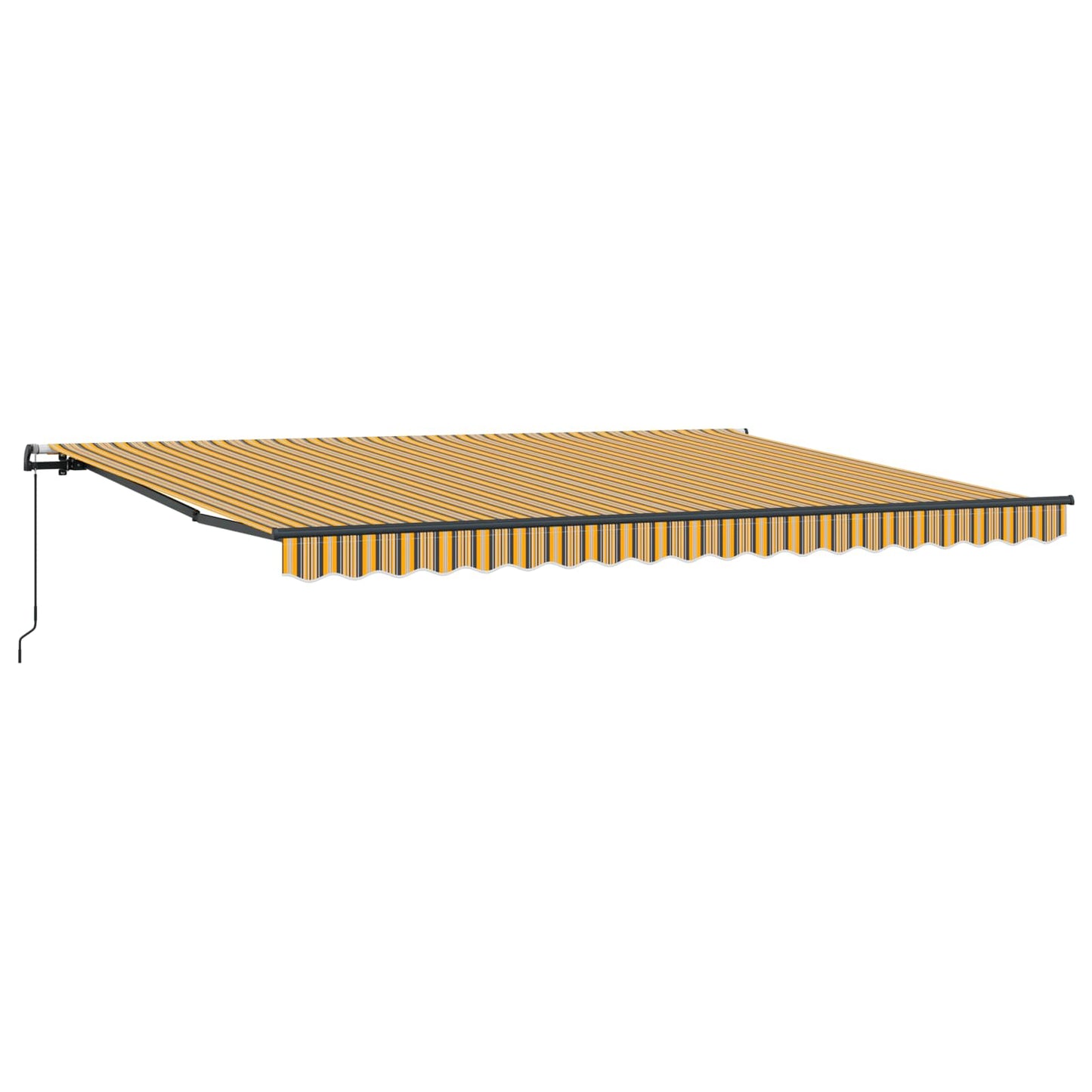 Retractable Awning Multicolour 450 x 300 cm Polyester and Steel
