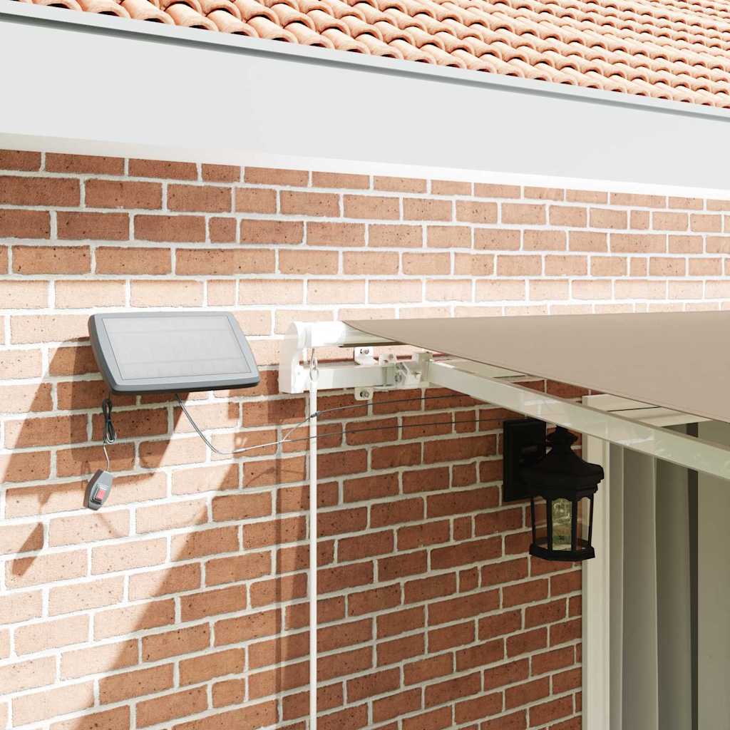 Retractable Awning Manual Beige 450 x 300 cm Fabric and Steel