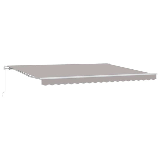 Retractable Awning Light Grey 450 x 300 x 165 cm