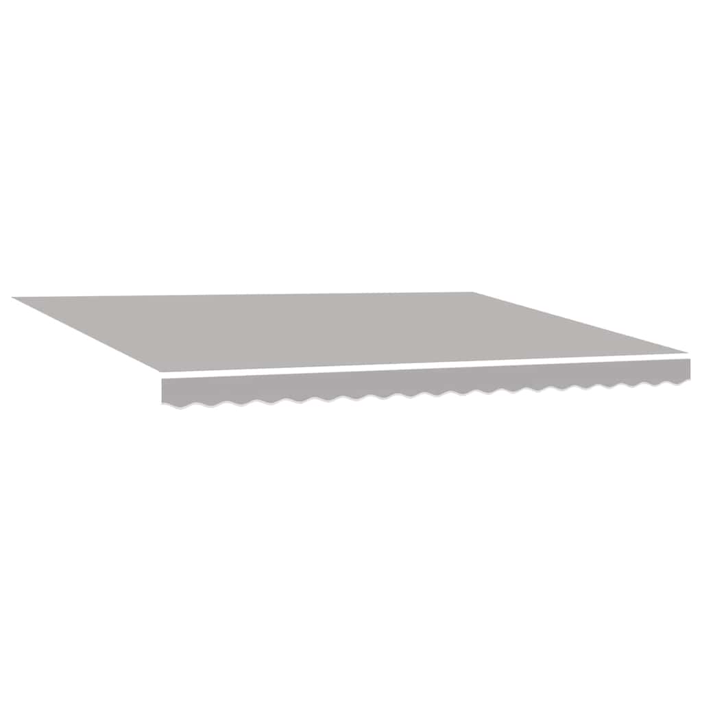 Retractable Awning Light Grey 450 x 300 cm Fabric and Steel