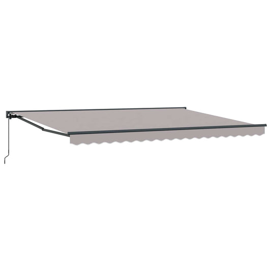 Awning Frame Light Grey 450 x 300 cm Polyester with PU coating