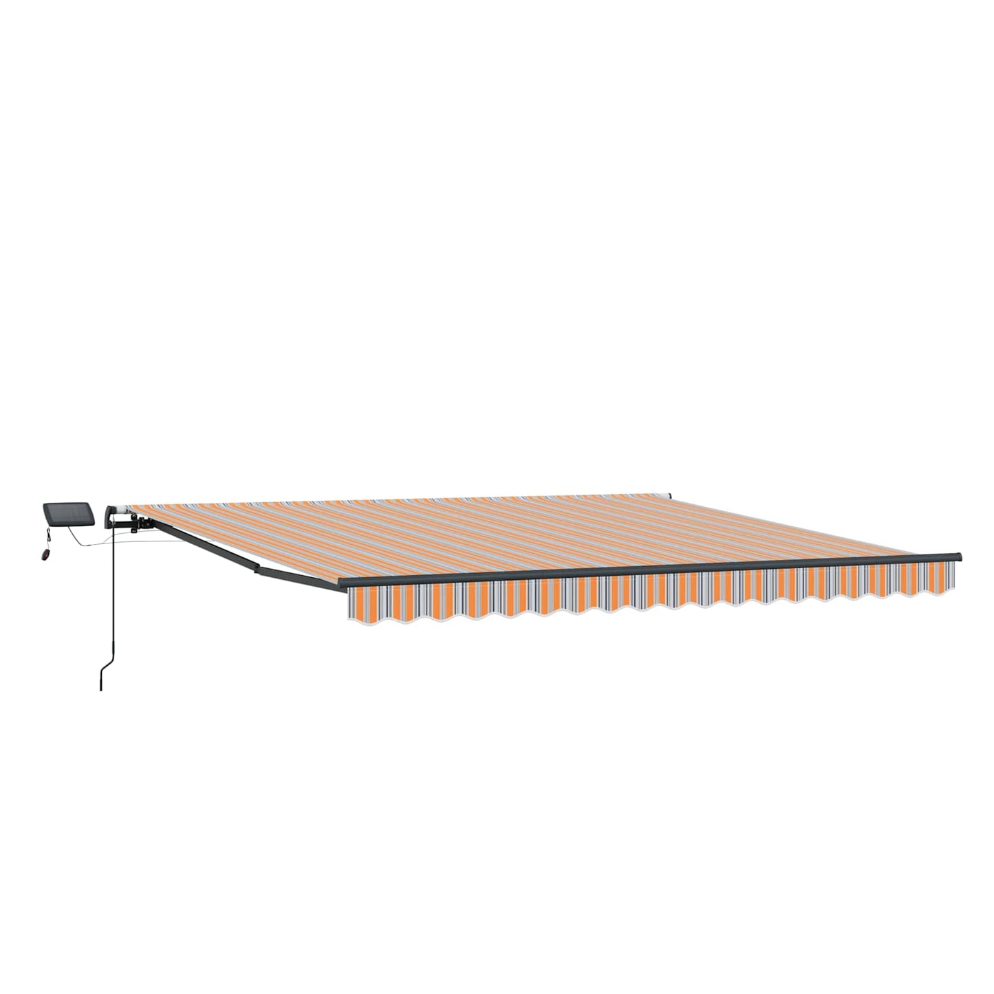 Retractable Awning Manual Multicolour 450 x 350 cm Fabric