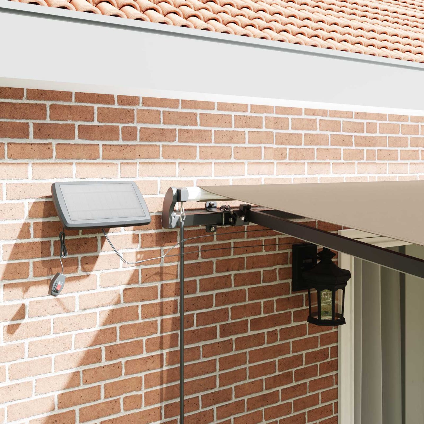 Retractable Awning Manual Beige 450 x 350 cm Fabric