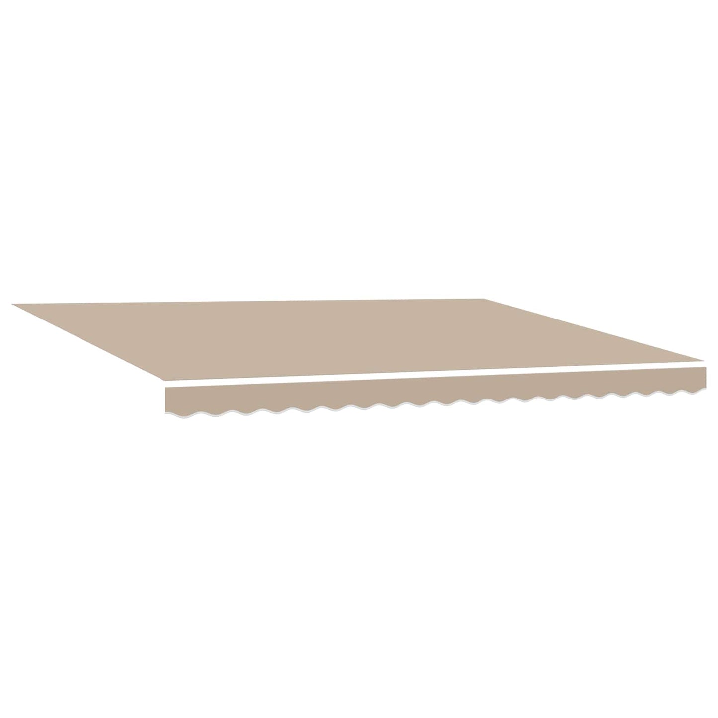 Retractable Awning Beige 450 x 350 cm Fabric and Aluminium