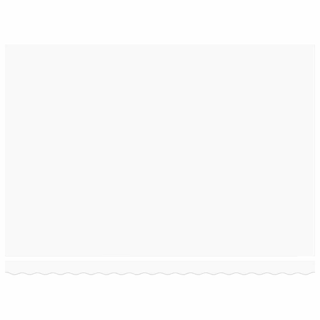 Retractable Awning Manual White 450 x 350 cm Fabric and Steel
