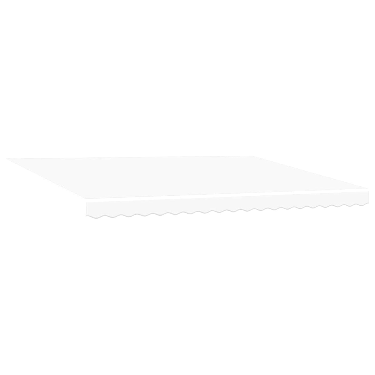 Retractable Awning White 450 x 350 cm Polyester and Aluminium