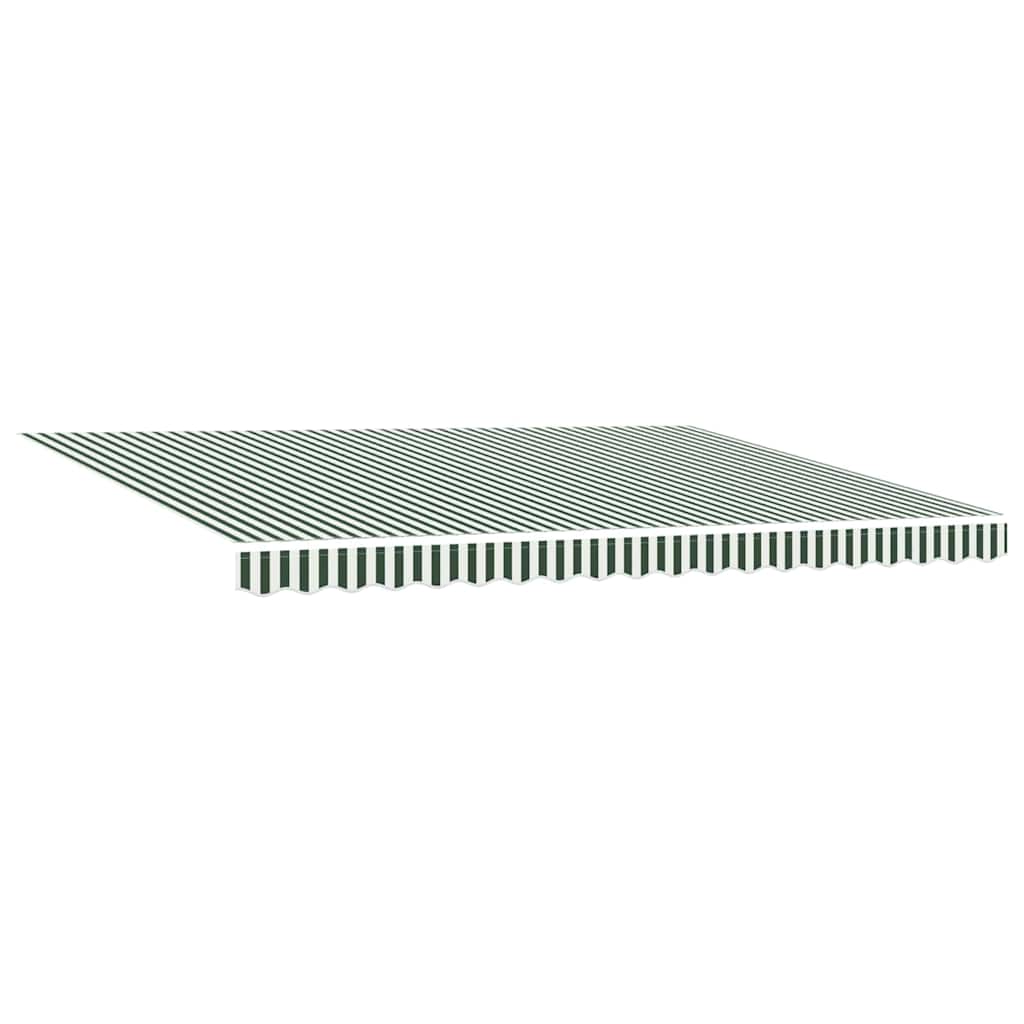 Awning Manual Green and White 450 x 350 x 165 cm Polyester