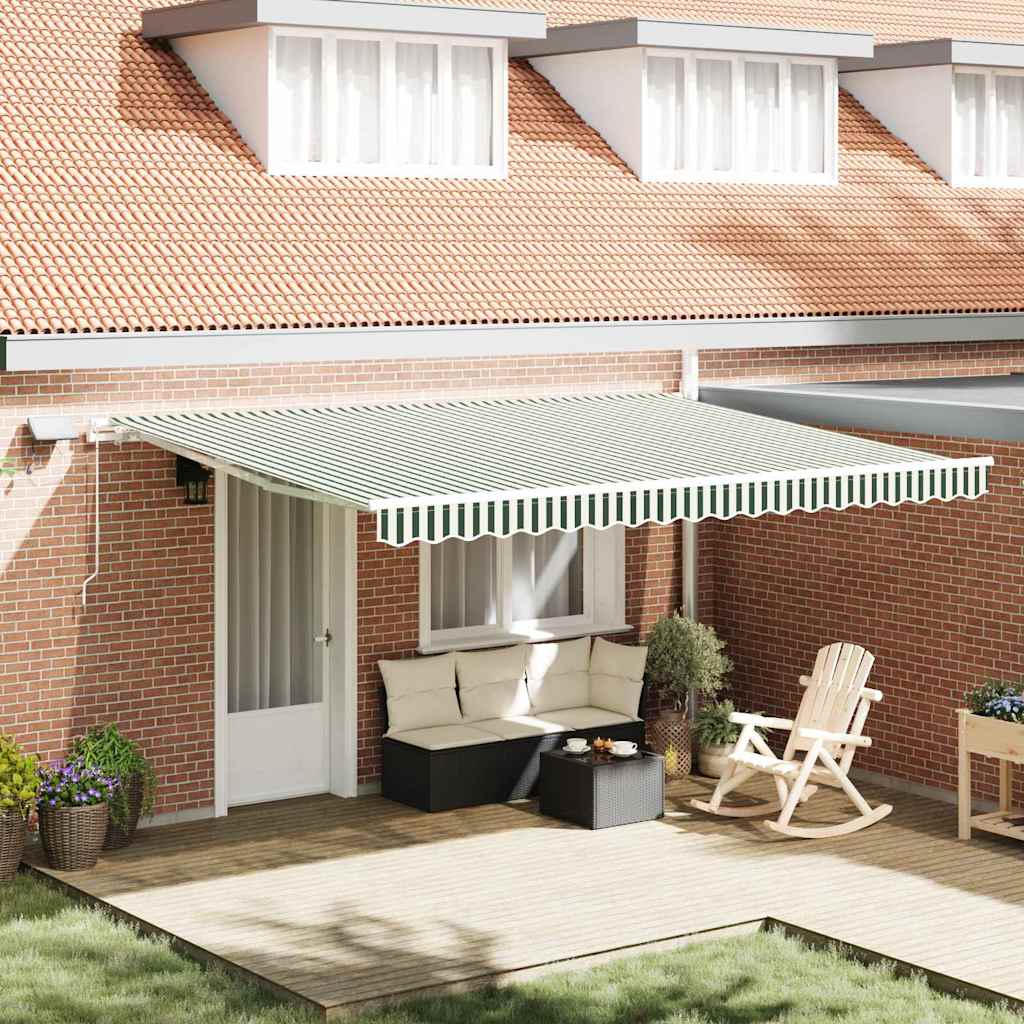 Retractable Awning with Manual 450 x 350 cm Fabric