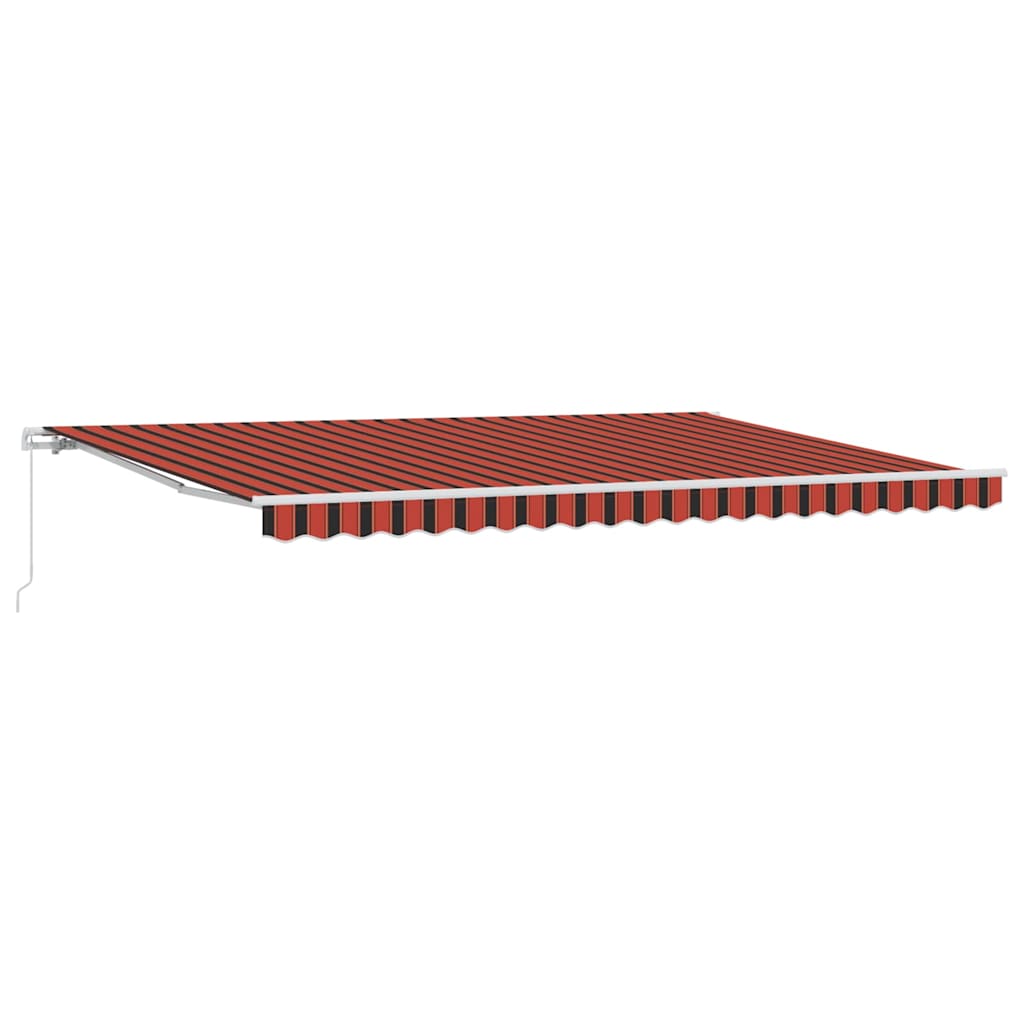 Awning Orange and Brown 500 x 300 x 165 cm Polyester and Metal