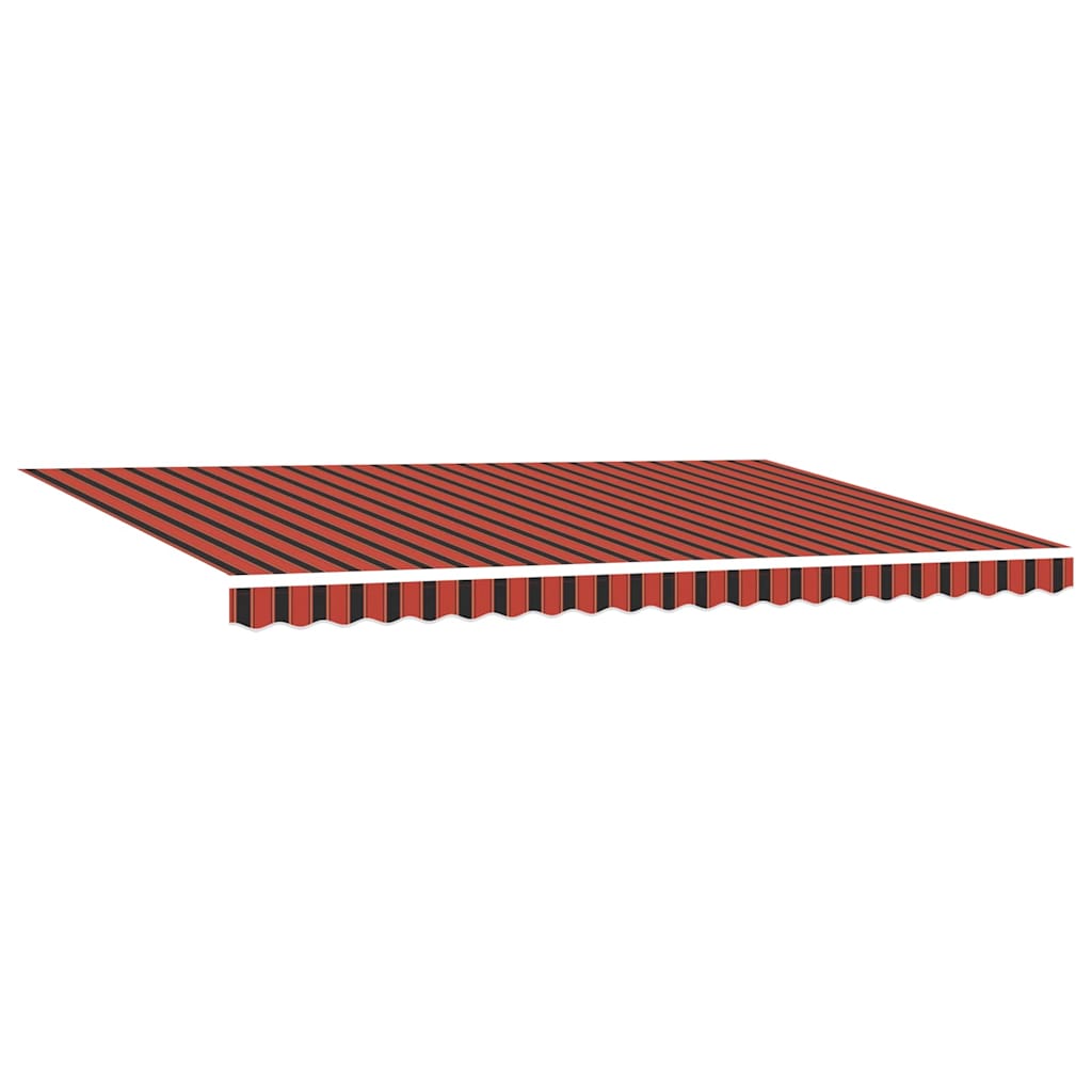Awning Orange and Brown 500 x 300 x 165 cm Polyester and Metal