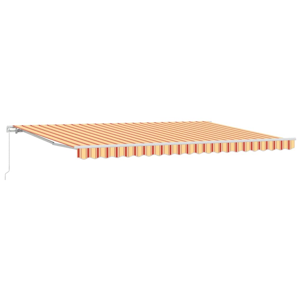 Retractable Awning Yellow and Orange 500 x 300 x 165 cm