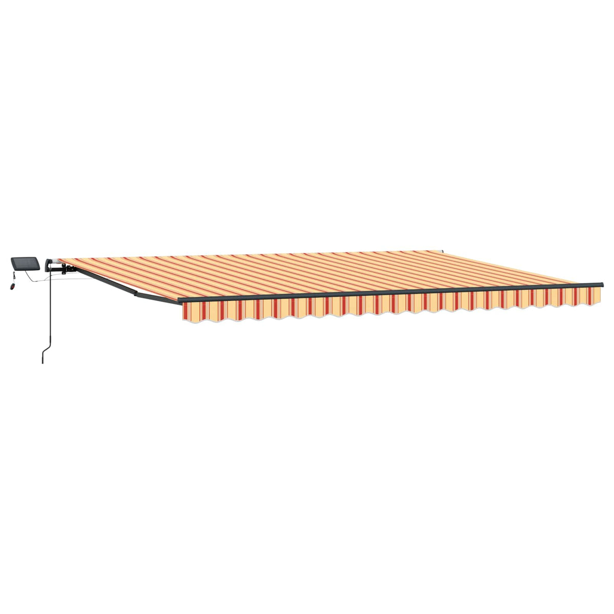 Retractable Awning Yellow and Orange 500 x 300 cm