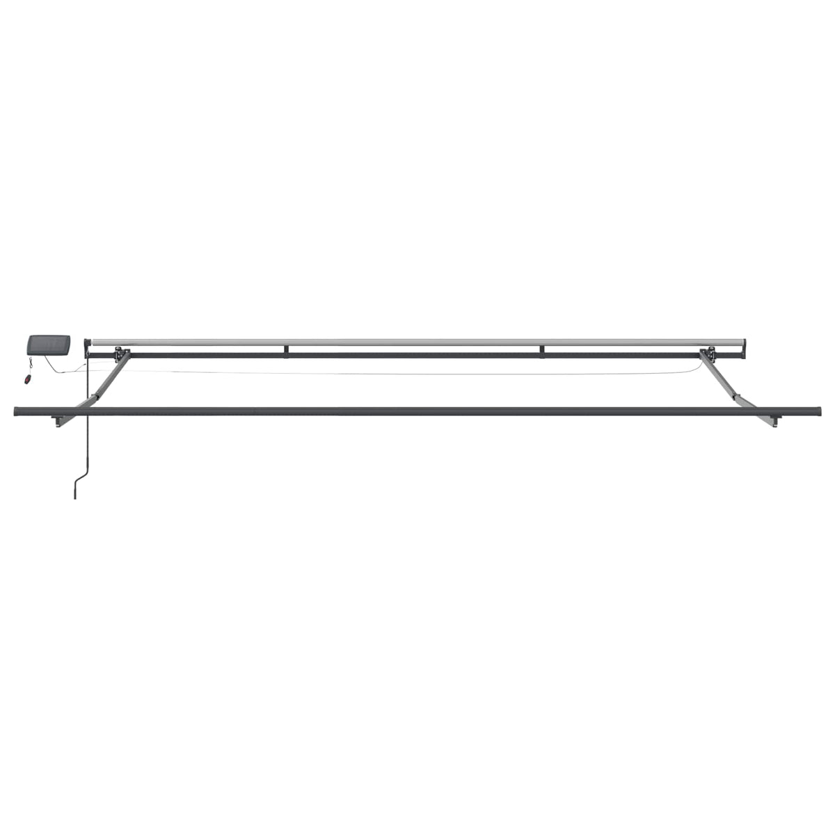 Retractable Awning Yellow and Orange 500 x 300 cm