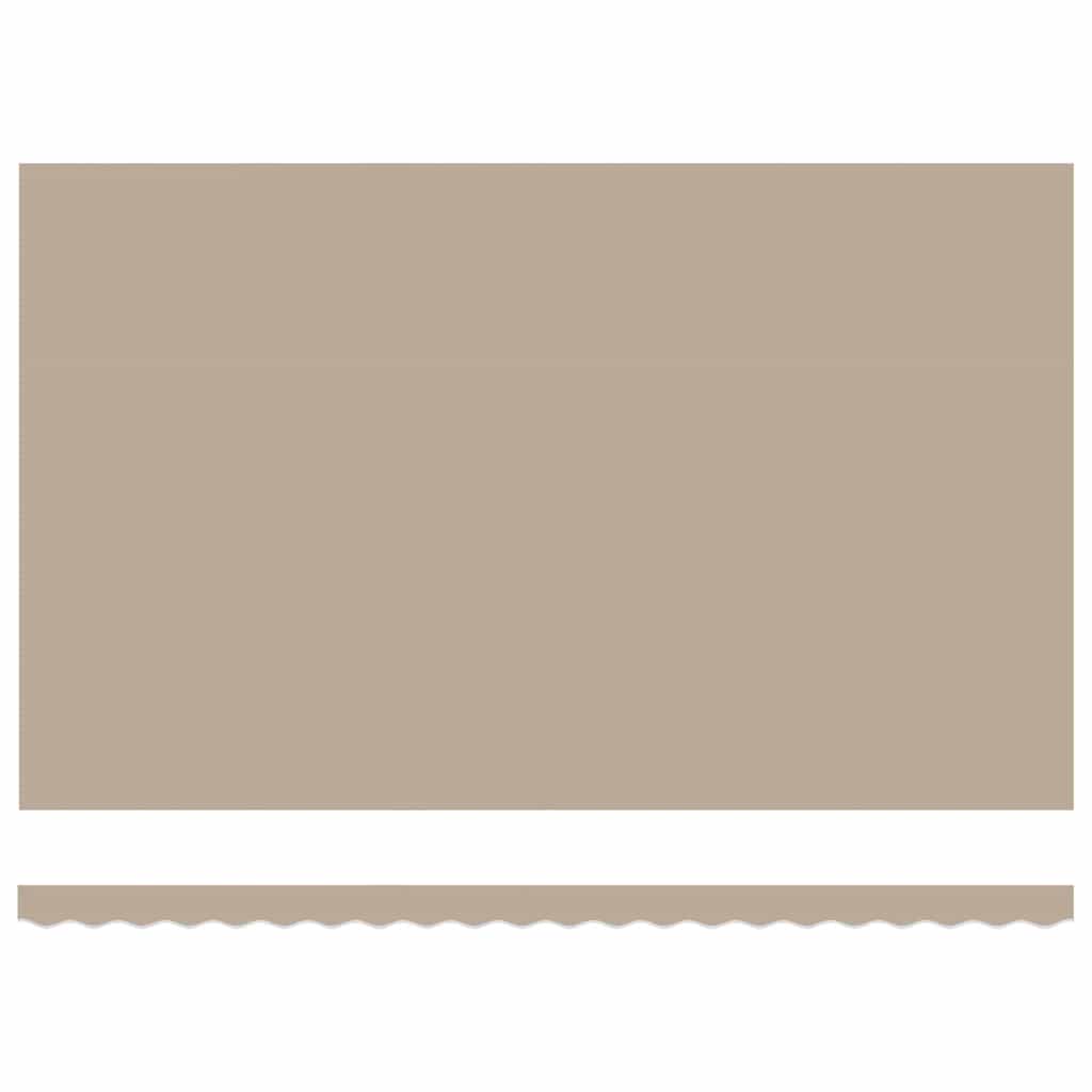 Retractable Awning Manual Beige 500 x 300 cm Fabric and Steel
