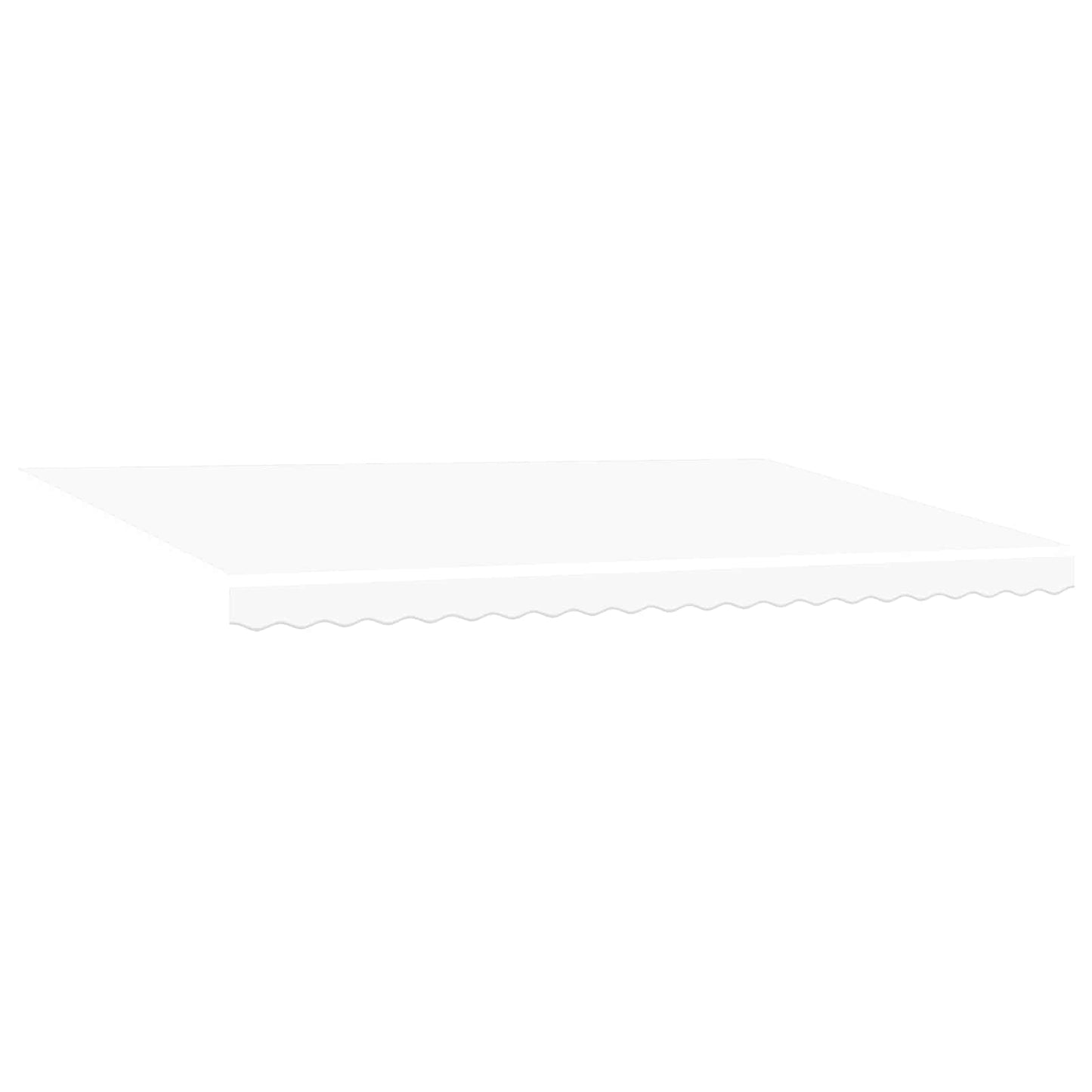 Retractable Awning White 500 x 300 cm Polyester and Steel