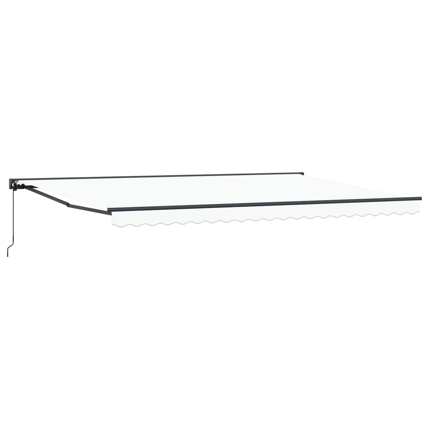 Awning Frame White 500 x 300 cm Polyester with PU coating