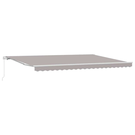 Retractable Awning Light Grey 500 x 300 x 165 cm
