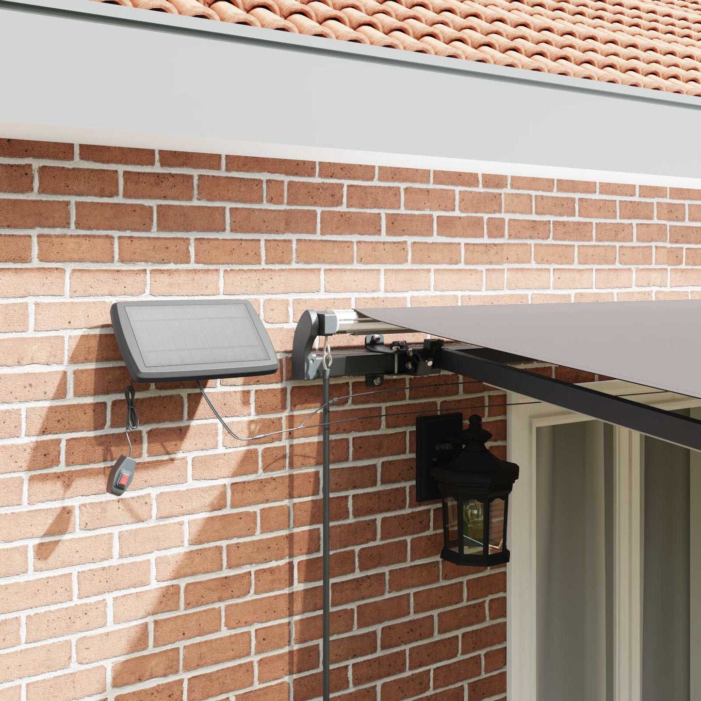 Retractable Awning Manual Light grey 500 x 300 cm Fabric