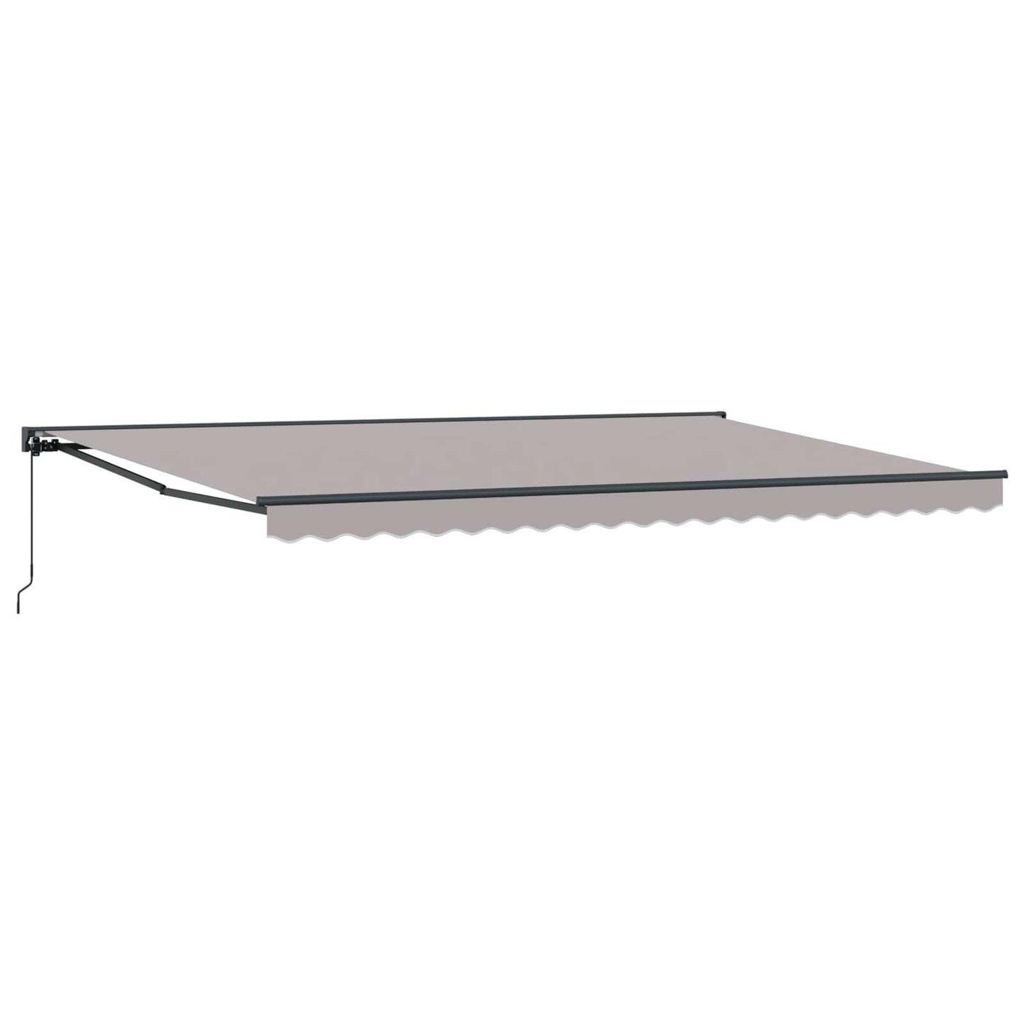 Awning Frame Light Grey 500 x 300 cm Polyester with PU coating
