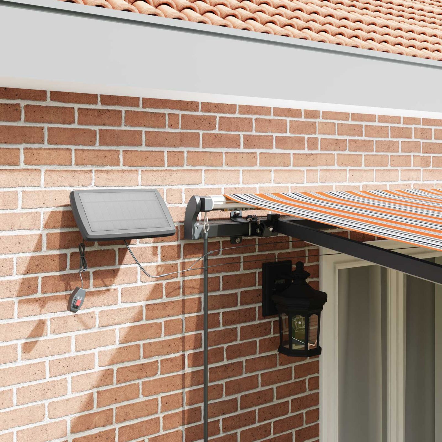 Retractable Awning Multicolour 500 x 350 cm