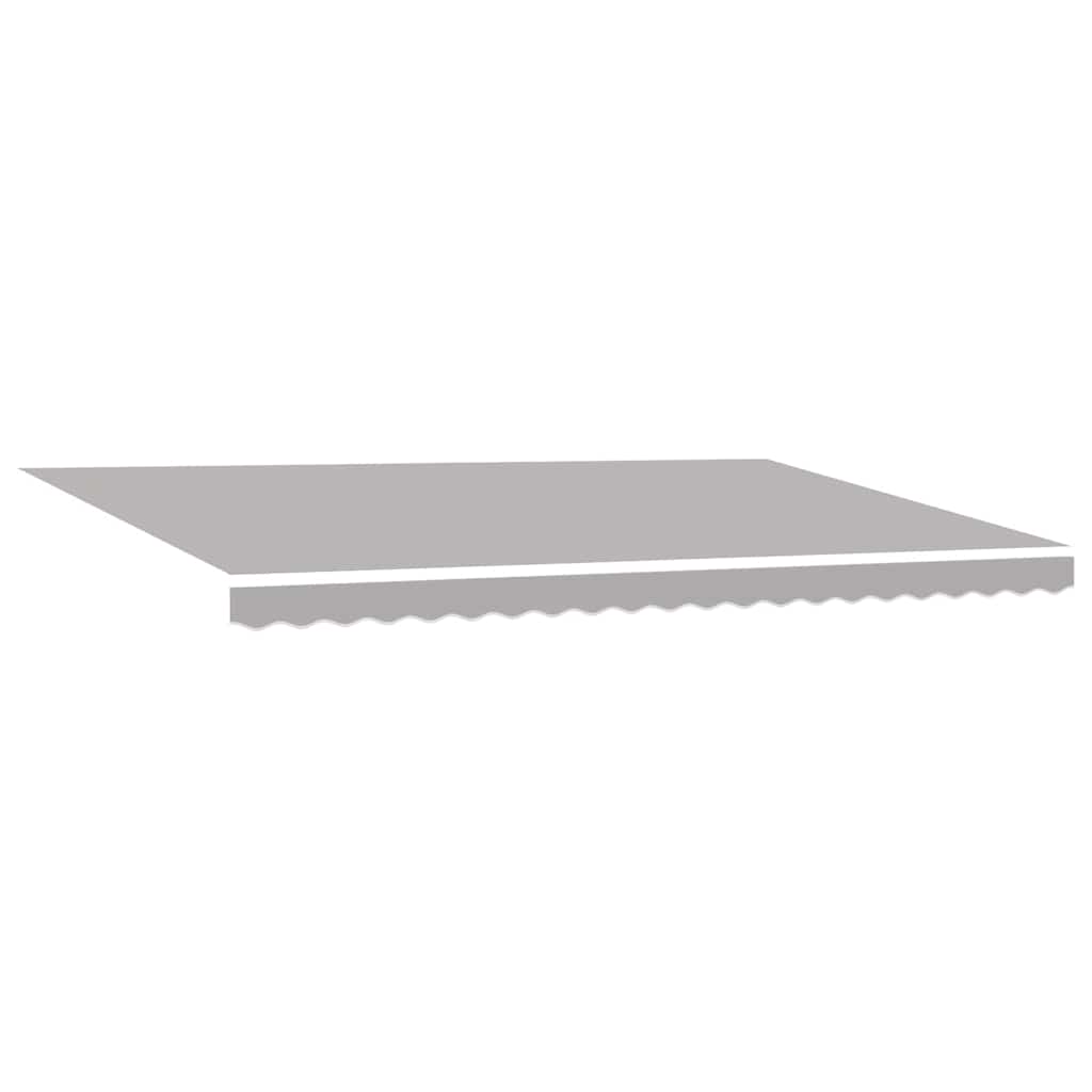 Retractable Awning Retractable Manual Light Grey 500 x 350 cm