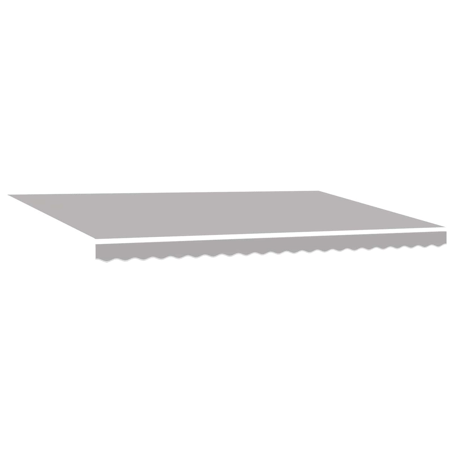 Retractable Awning Light Grey 500 x 350 cm Polyester and Steel