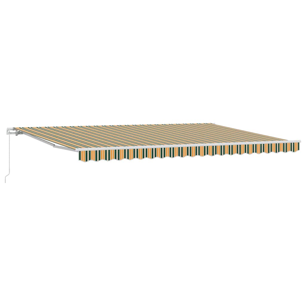 Retractable Awning Manual Multicolour 500 x 350 cm