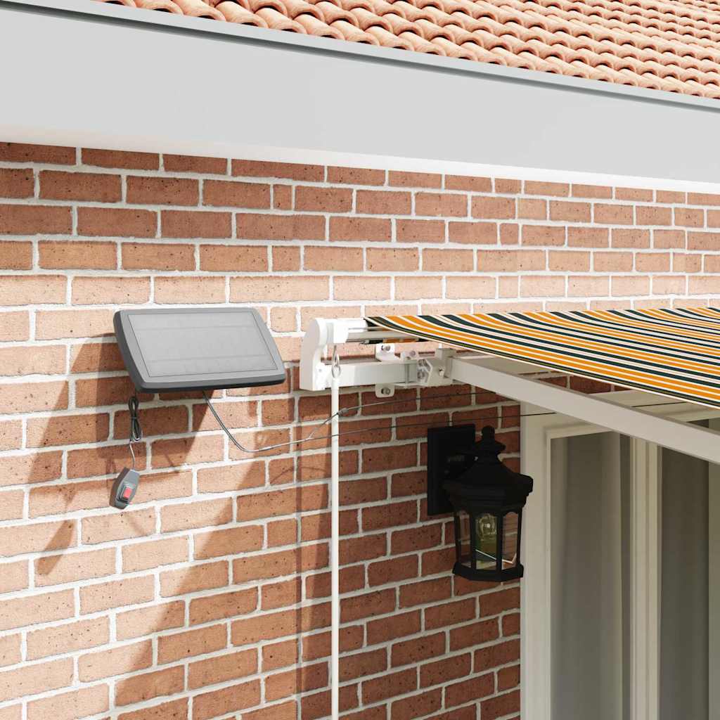 Retractable Awning Green and yellow 500 x 350 cm