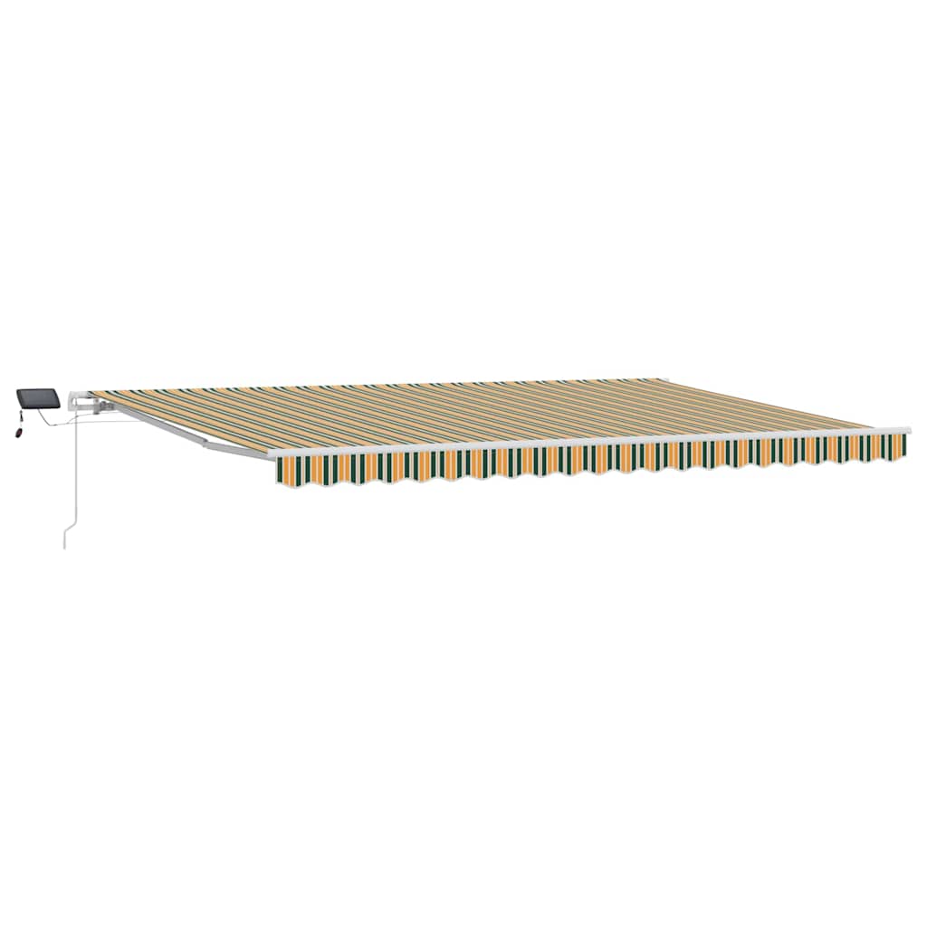 Retractable Awning Green and yellow 500 x 350 cm