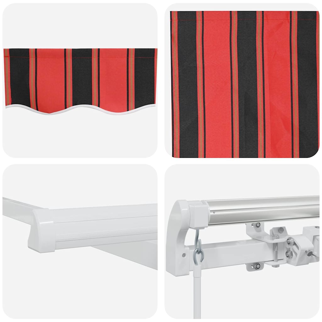 Retractable Awning Retractable Orange and Brown 600 x 300 cm