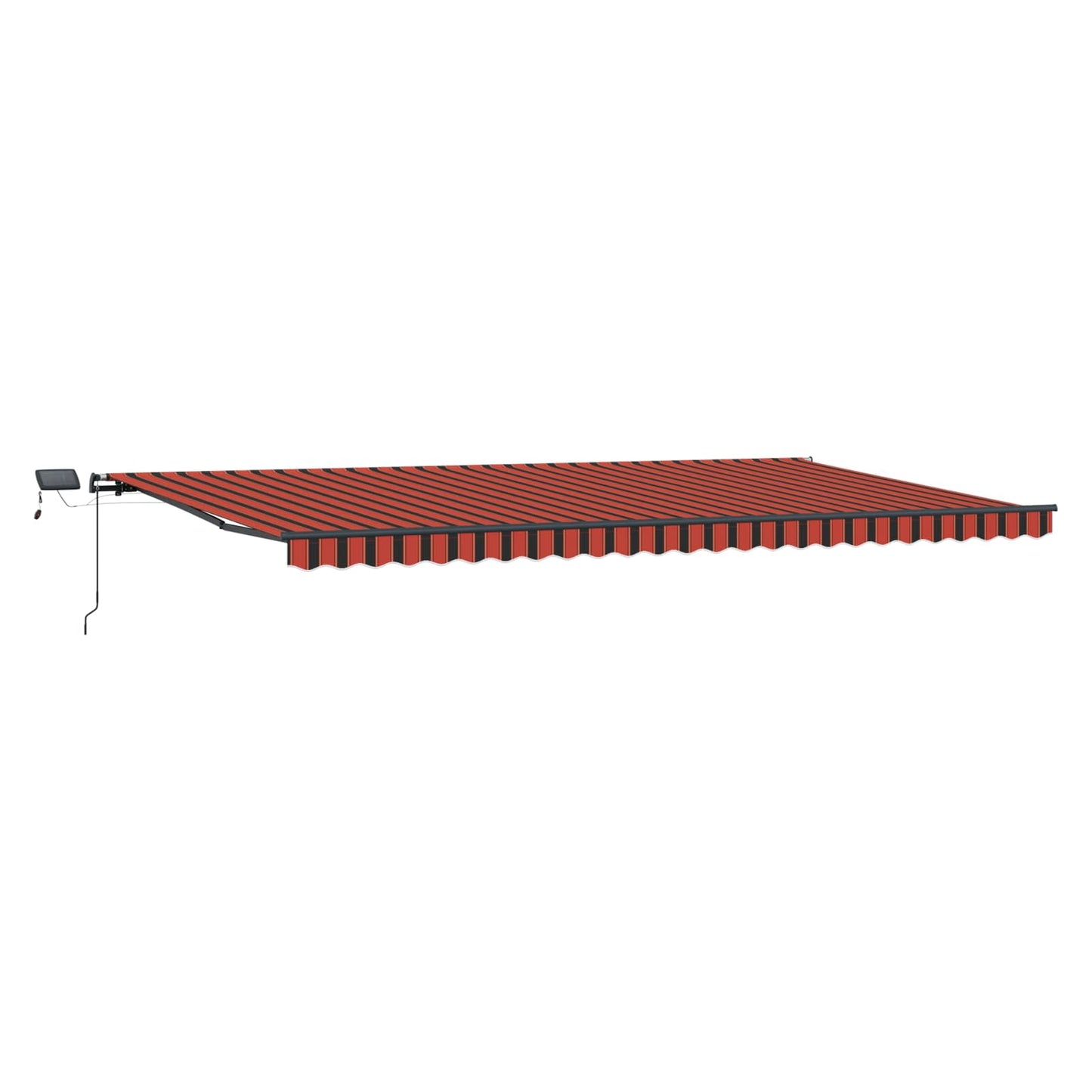 Retractable Awning Orange and brown 600 x 300 cm Fabric