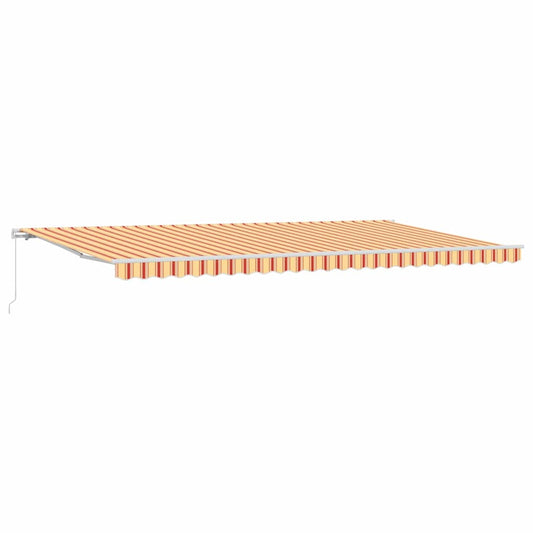 Retractable Awning Yellow and Orange 600 x 300 cm