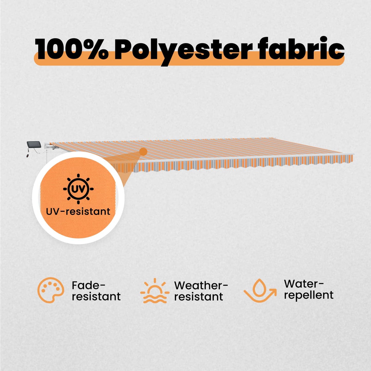 Retractable Awning Multicolour 600 x 300 cm