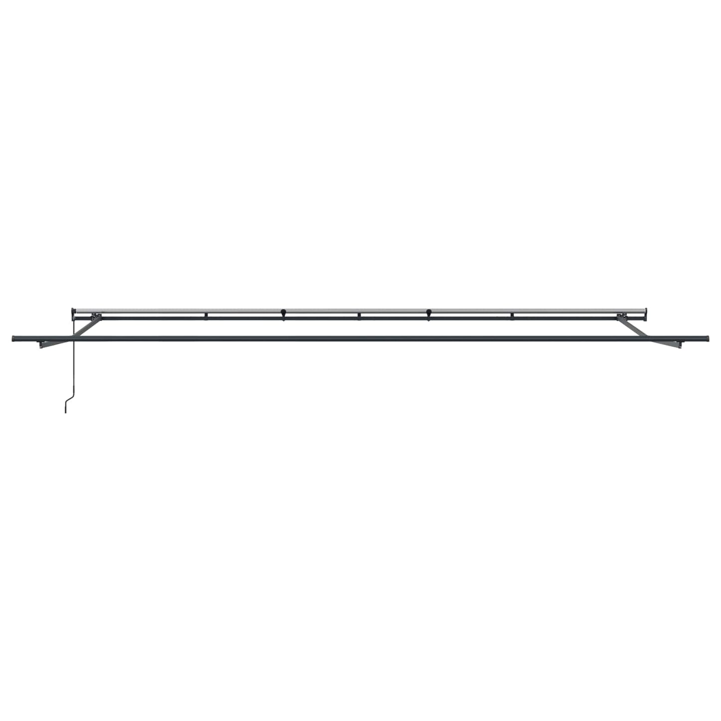 Retractable Awning Multicolour 600 x 300 cm Polyester and Steel