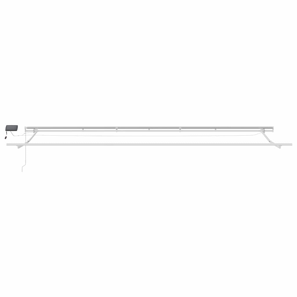 Retractable Awning Manual Beige 600 x 300 cm Fabric and Steel