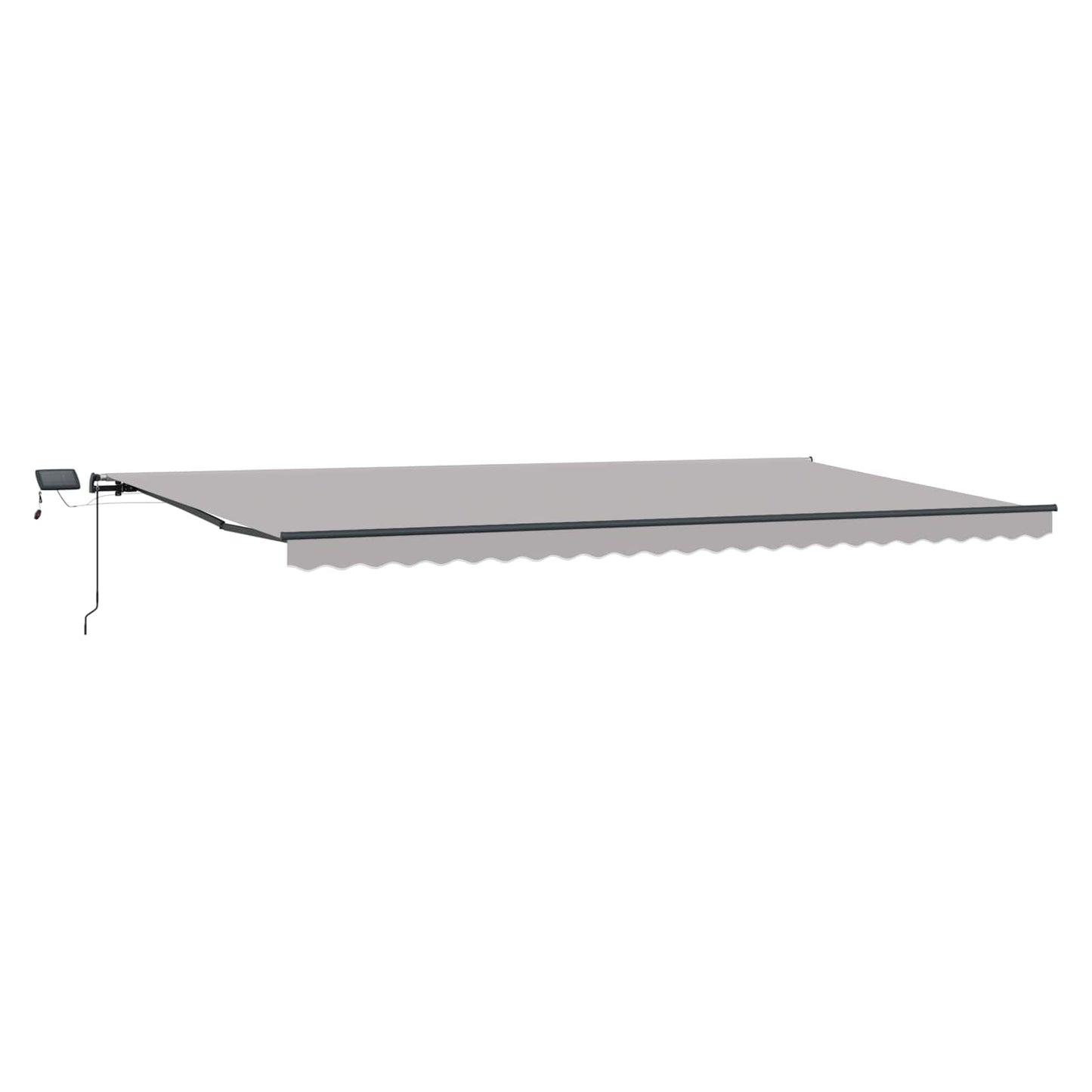 Retractable Awning Manual Light grey 600 x 300 cm Fabric