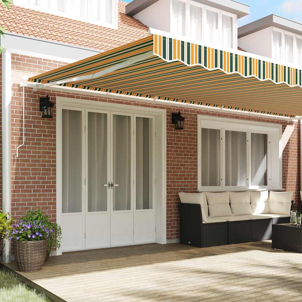 Retractable Awning Retractable Manual Multicolour 600 x 300 cm