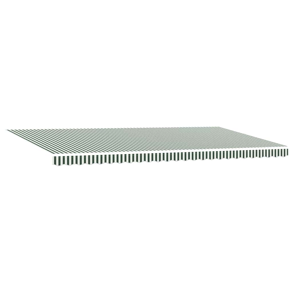 Retractable Awning Retractable Green and White 600 x 300 cm