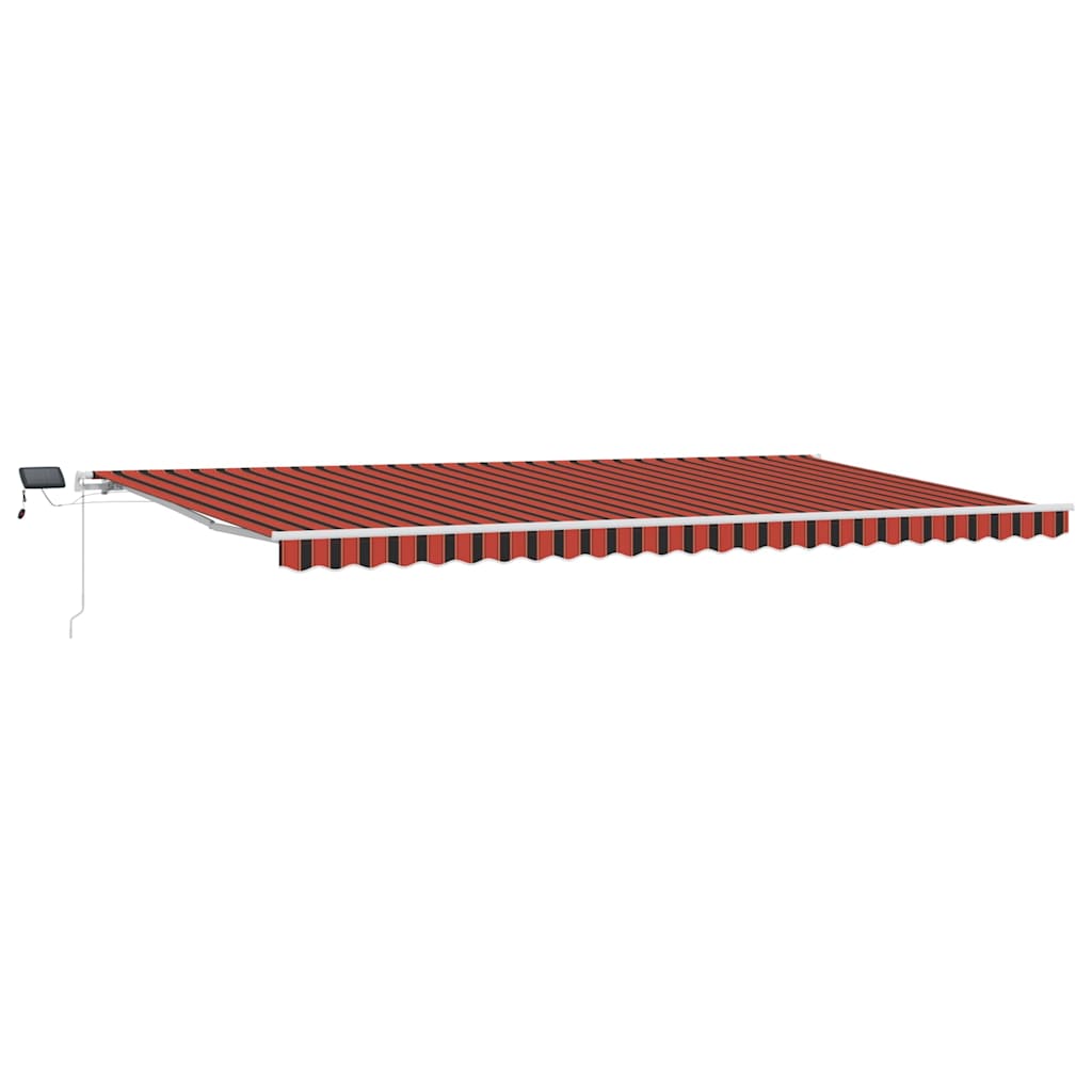 Retractable Awning Orange and brown 600 x 350 cm