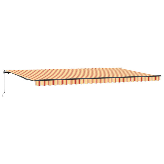 Retractable Awning Yellow and Orange 600 x 350 cm