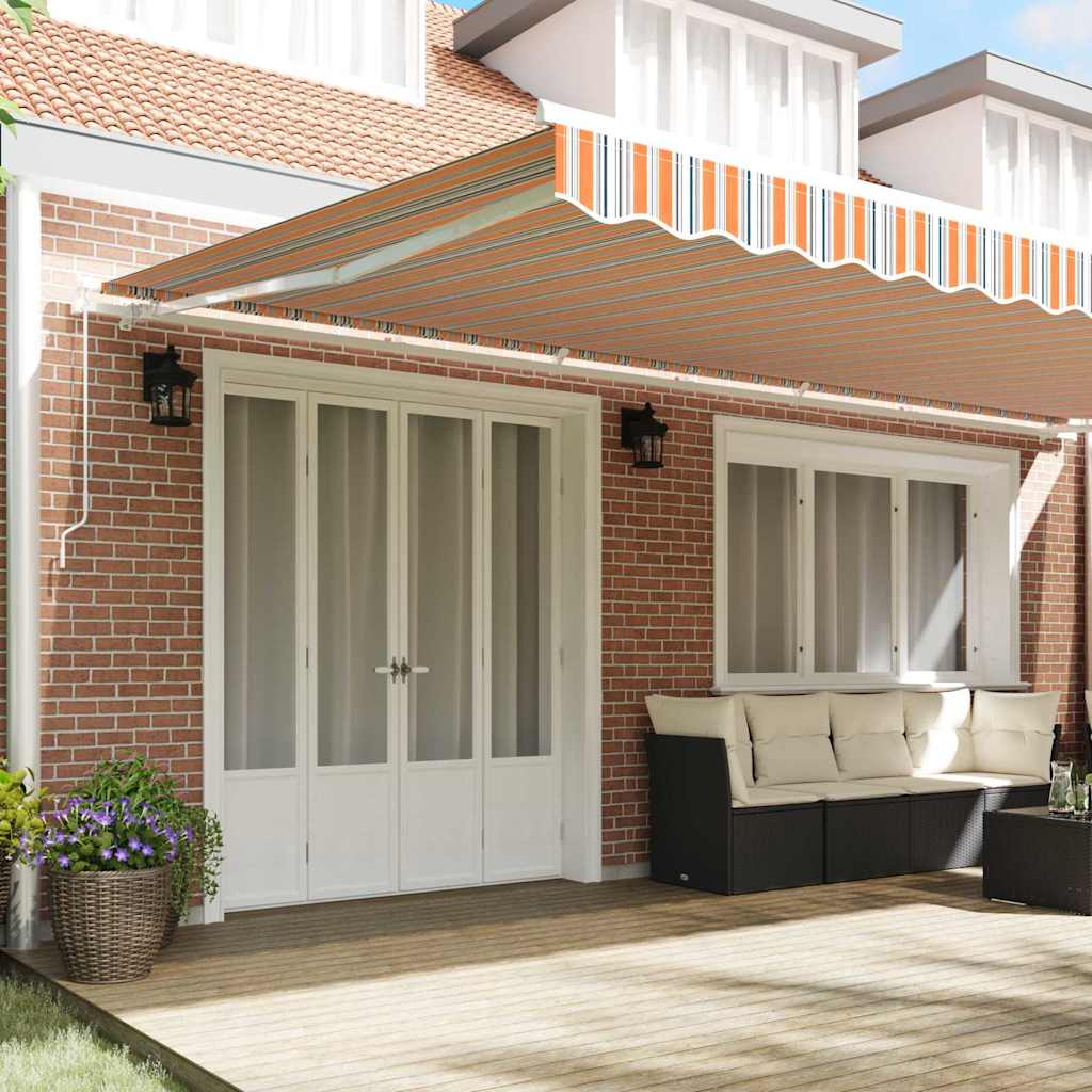 Retractable Awning Multicolour 600 x 350 cm